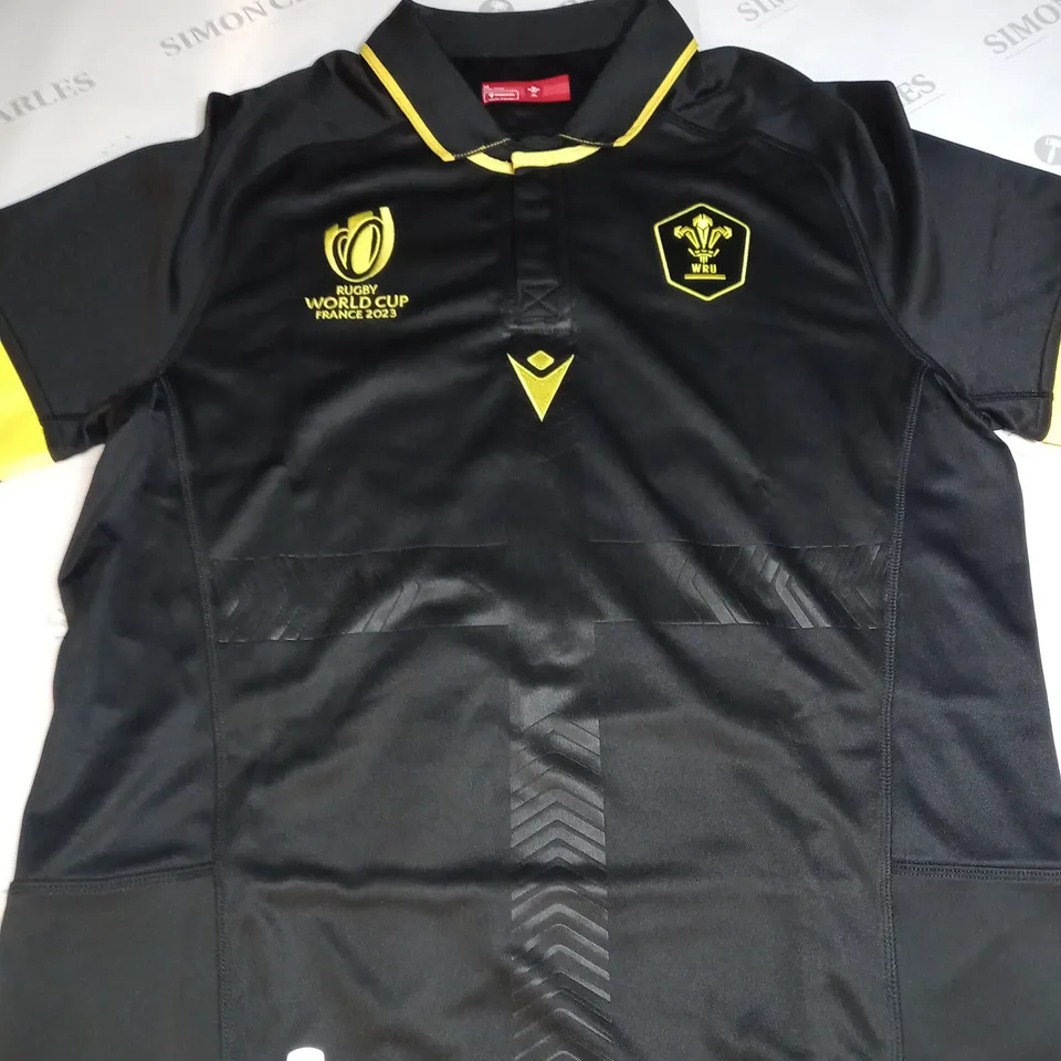 WALES RUGBY SHIRT WORLD CUP 2023 WITH TEAGUE 60 SIZE M