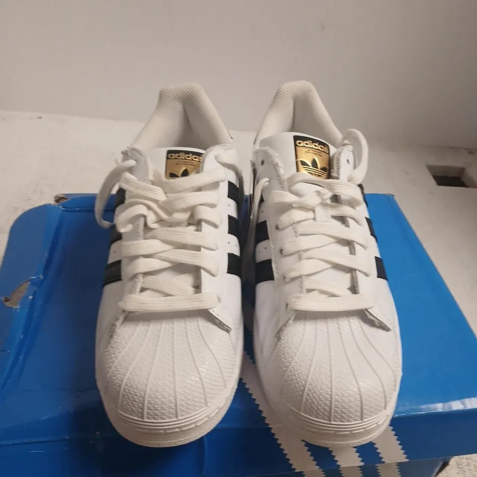 ADIDAS SUPERSTAR SHOES – WHITE, UK 7.5 (US 8) – MEN’S