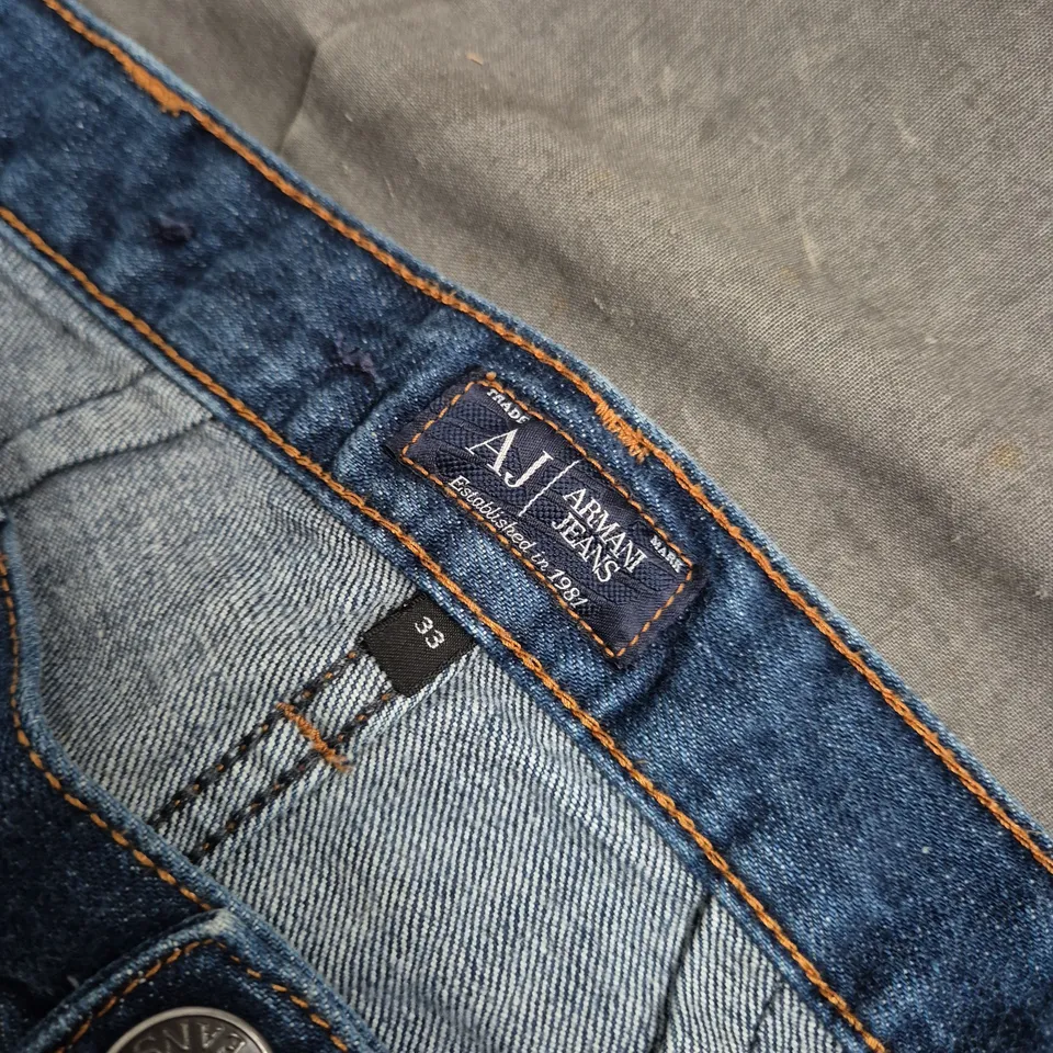 ARMANI JEANS REGULAR FIT DENIM JEANS, W33 L34, MADE IN ITALY