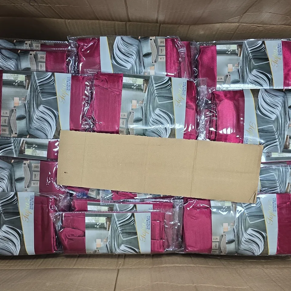 APPROXIMATELY 80 ASSORTED CRUSHED BERRY COLOUR PILLOW CASE PAIRS - COLLECTION ONLY