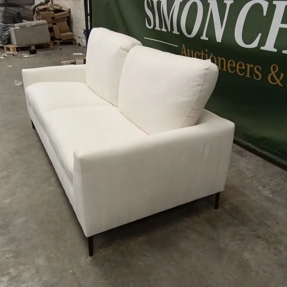 LEXI 3 SEATER SOFA, CREAM HOUSE PLUSH FABRIC