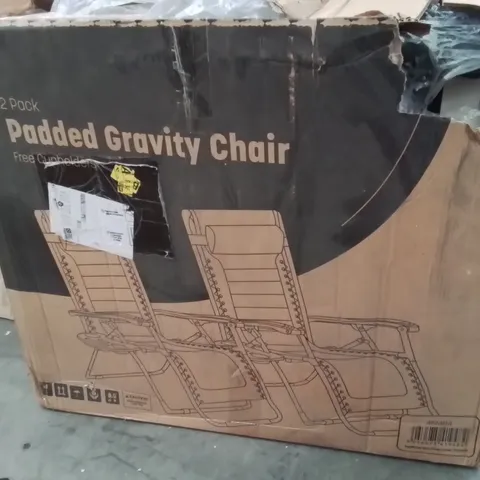 BOXED SET OF 2 PADDED GRAVITY CHAIRS