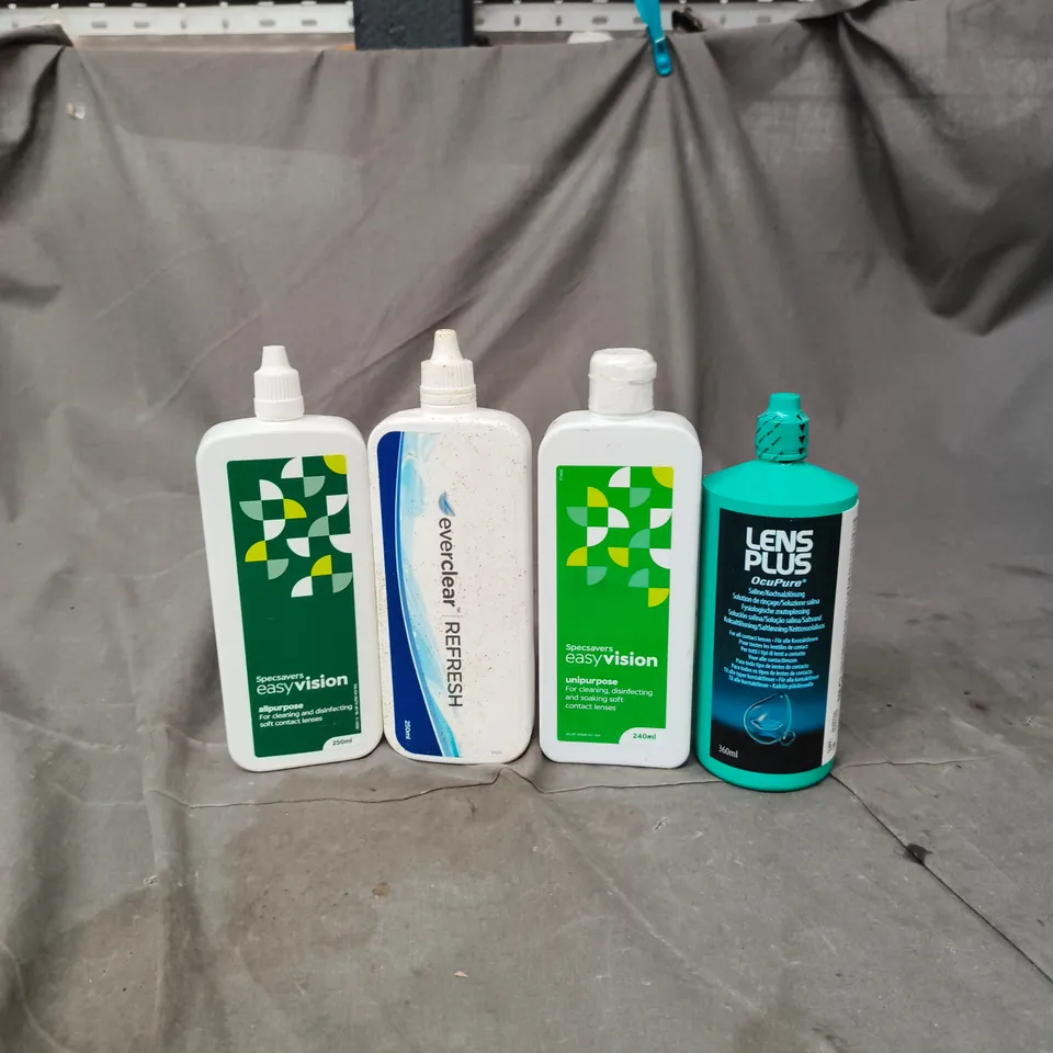 APPROXIMATELY 15 ASSORTED CONTACT LENS SOLUTION PRODUCTS - COLLECTION ONLY 