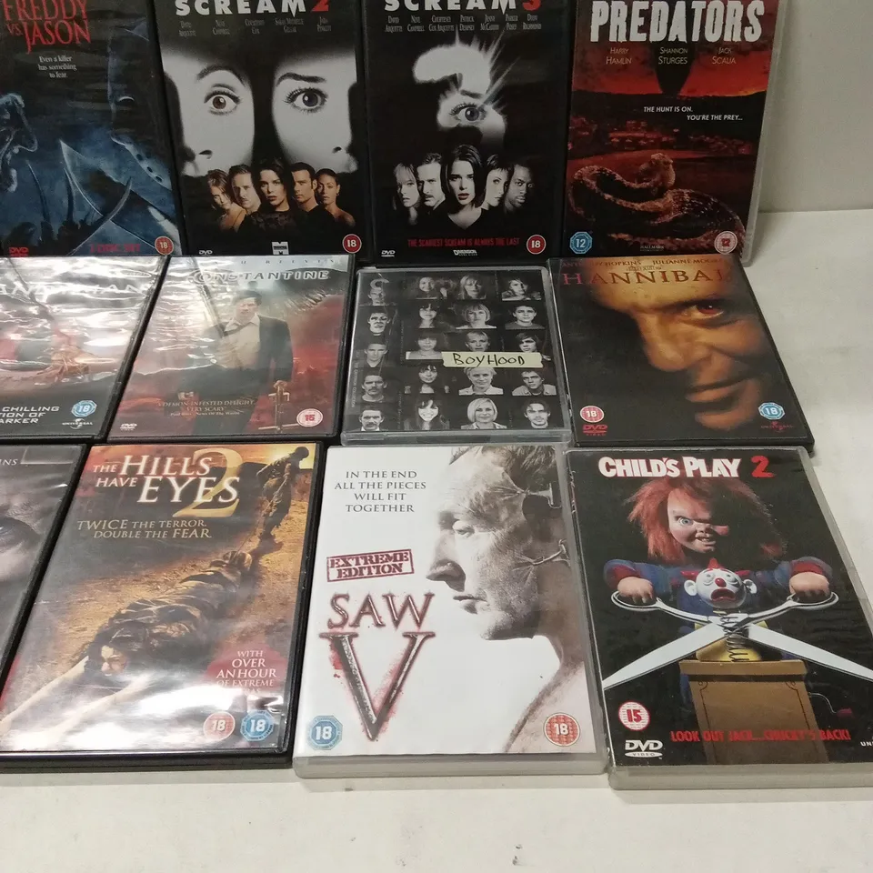 APPROXIMATELY 18 ASSORTED DVDS AND FILMS