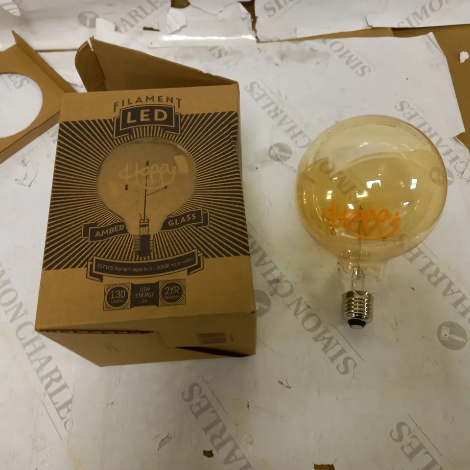 FILAMENT LED AMBER GLASS