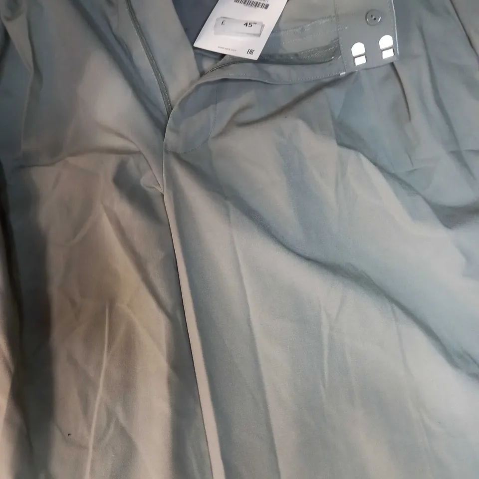 ZARA LIGHT GREY WIDE LEGGED TROUSERS - SMALL