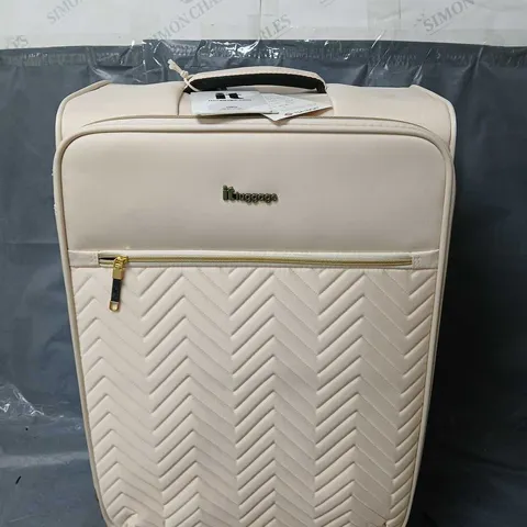 ITLUGGAGE BEWITCHING MACADAMIA MEDIUM EXPANDABLE SUITCASE - COLLECTION ONLY