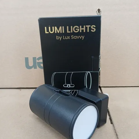 BOXED LUMI LIGHTS BY LUX SAVVY NIGHT LIGHT IN BLACK