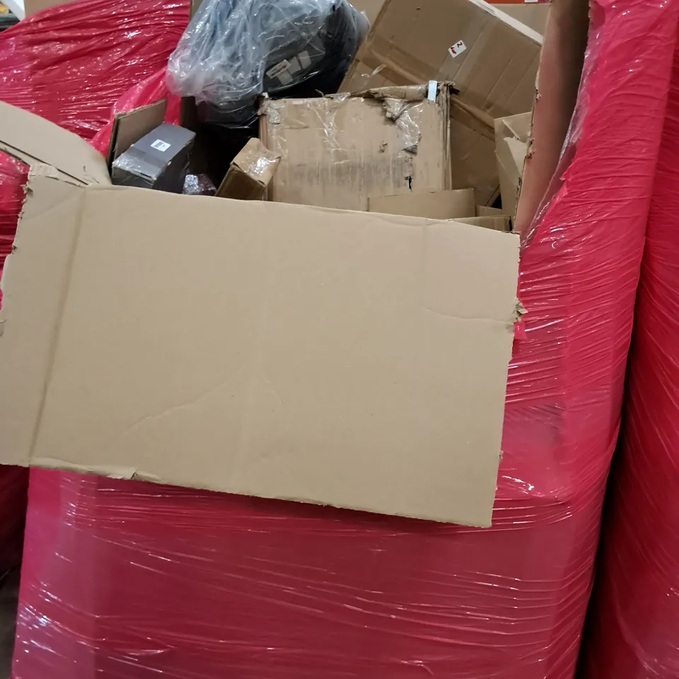 PALLET OF ASSORTED HOUSEHOLD ITEMS TO INCLUDE ROCKING CHAIR, PRO PRESSURE WASHER AND VANITY MAKEUP MIRROR