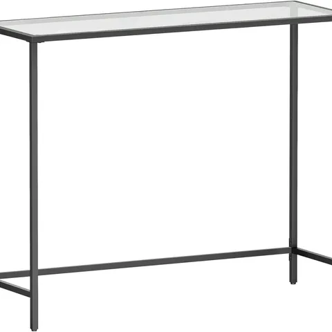 BOXED VASAGLE CONSOLE TABLE - BLACK/TRANSPARENT 