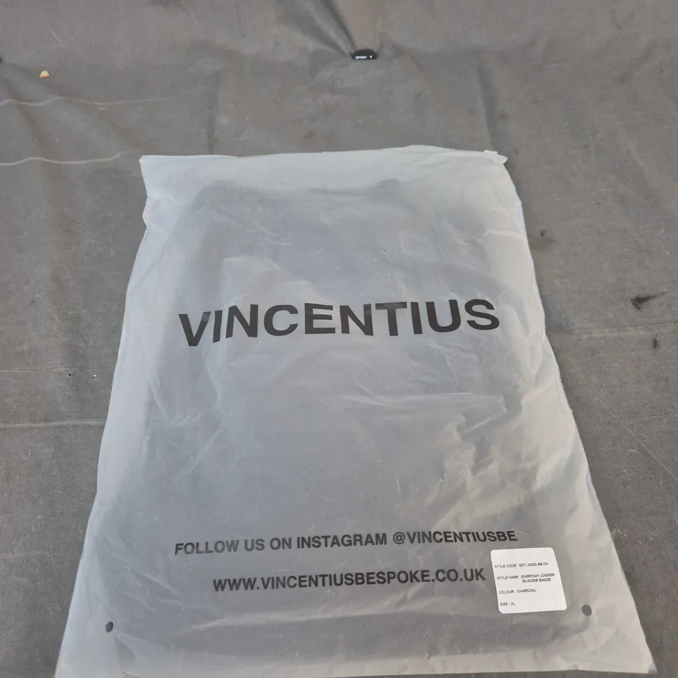 VINCENTIUS BESPOKE EVERYDAY JOGGER – CHARCOAL, XL 