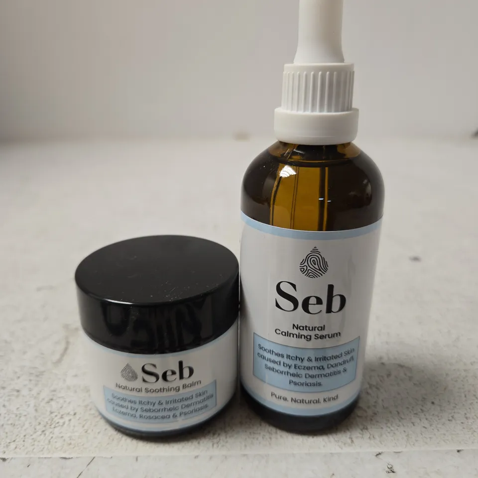 SEB NATURAL CALMING SERUM & SOOTHING BALM