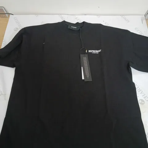 REPRESENT OWNERS CLUB BLACK T-SHIRT -SMALL
