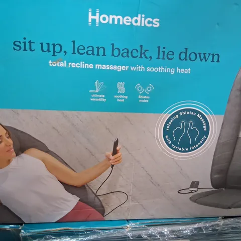 BOXED HOMEDICS GRA-MCS1010HCGB TOTAL RECLINE MASSAGER WITH SOOTHING HEAT