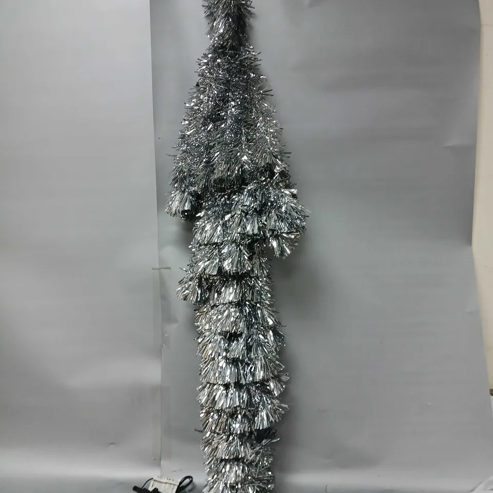 BOXED 5FT SILVER FIBRE OPTIC TREE - COLLECTION ONLY RRP £64.99