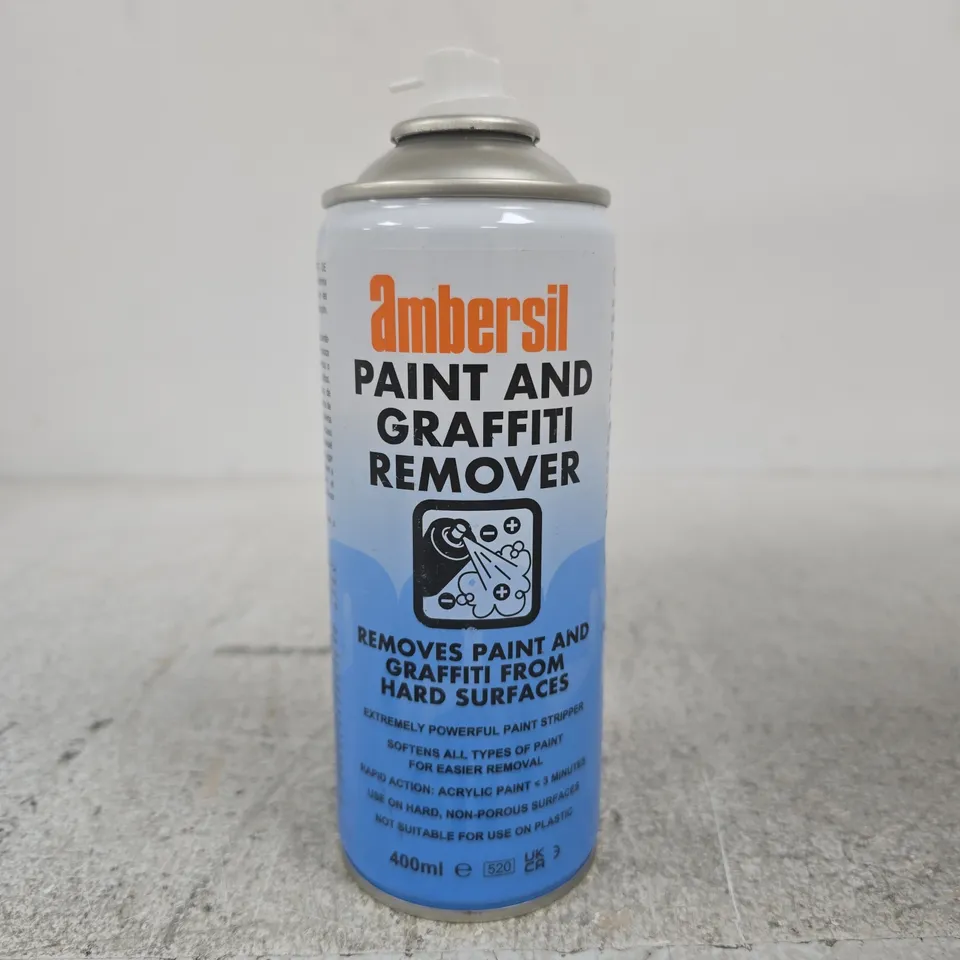 AMBERSIL PAINT & GRAFFITI REMOVER – 400ML SPRAY CAN (BOX OF APPROX. 9)