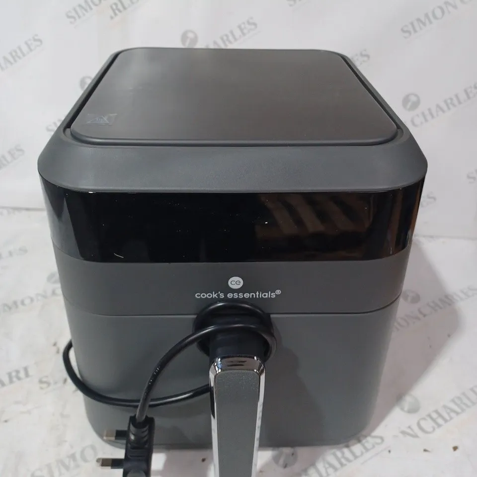 BOXED COOK'S ESSENTIALS 5.8L AIR FRYER, SLATE GREY