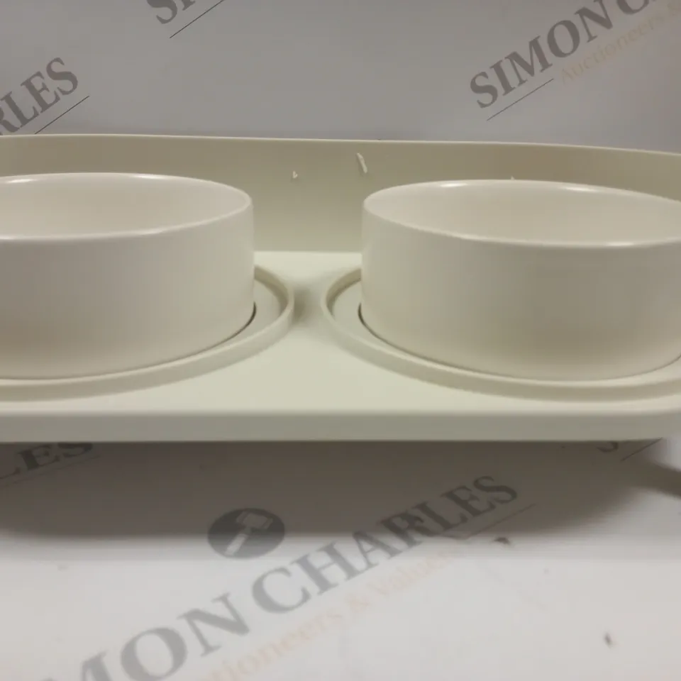 CAT BOWL FOR FOOD AND WATER SPLASH PROFF GUARD FOR LESS MESS 