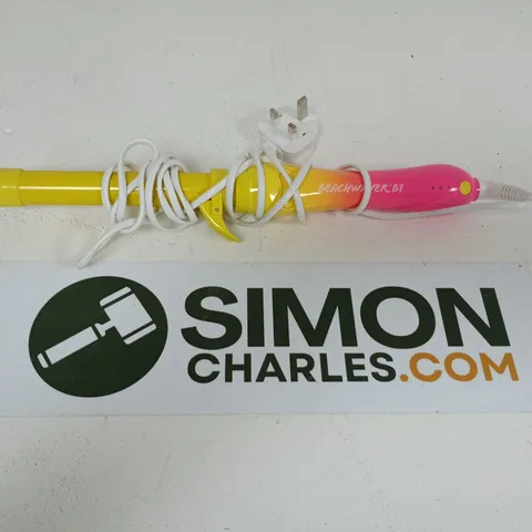BEACHWAVER B1 HAIR CURLING WAND – YELLOW AND PINK