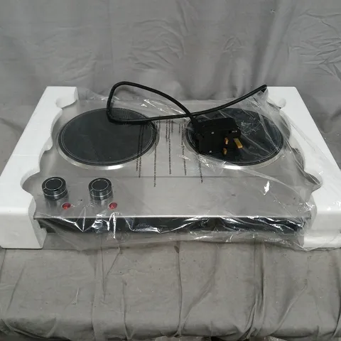 BOXED KLARSTEIN COOKING HOB 50CM 2 BURNER CAMPING STOVE