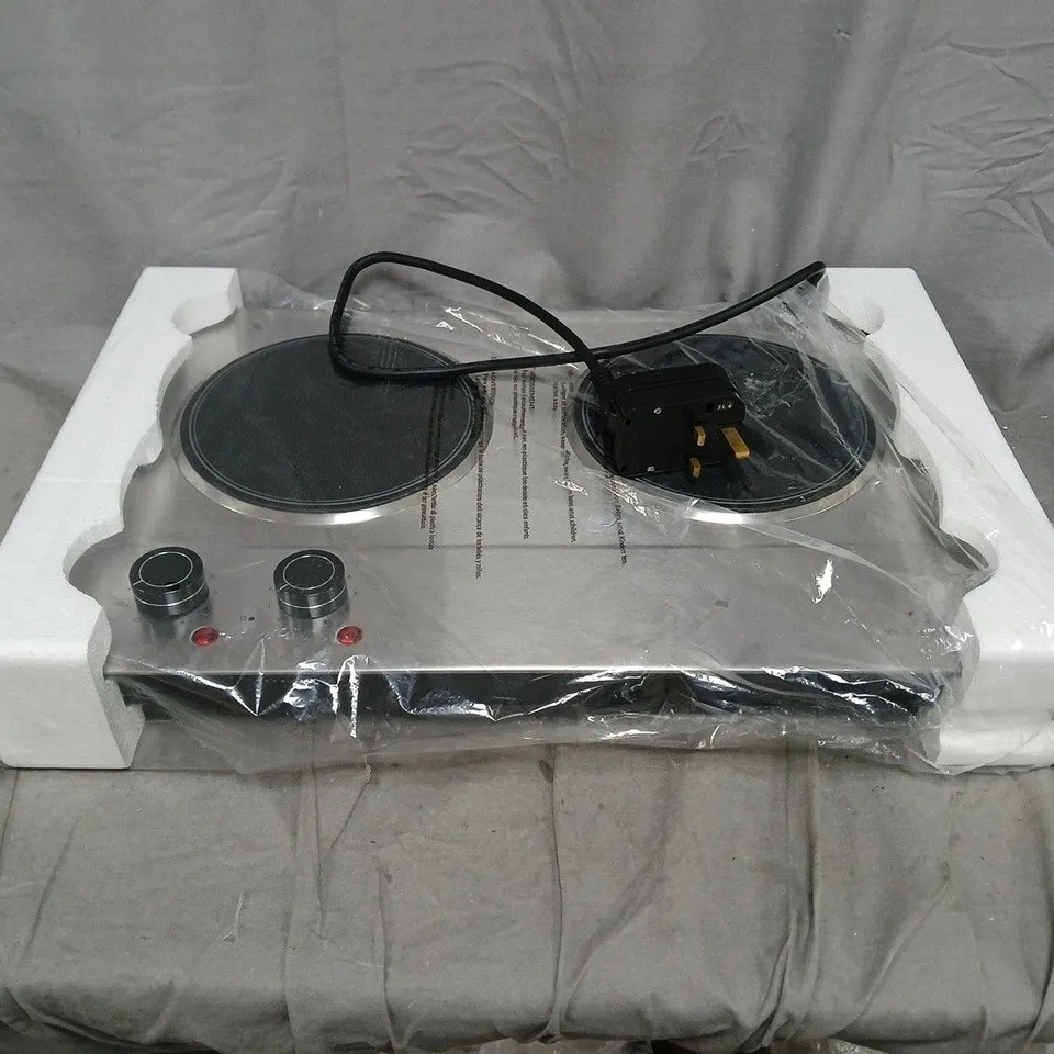 BOXED KLARSTEIN COOKING HOB 50CM 2 BURNER CAMPING STOVE