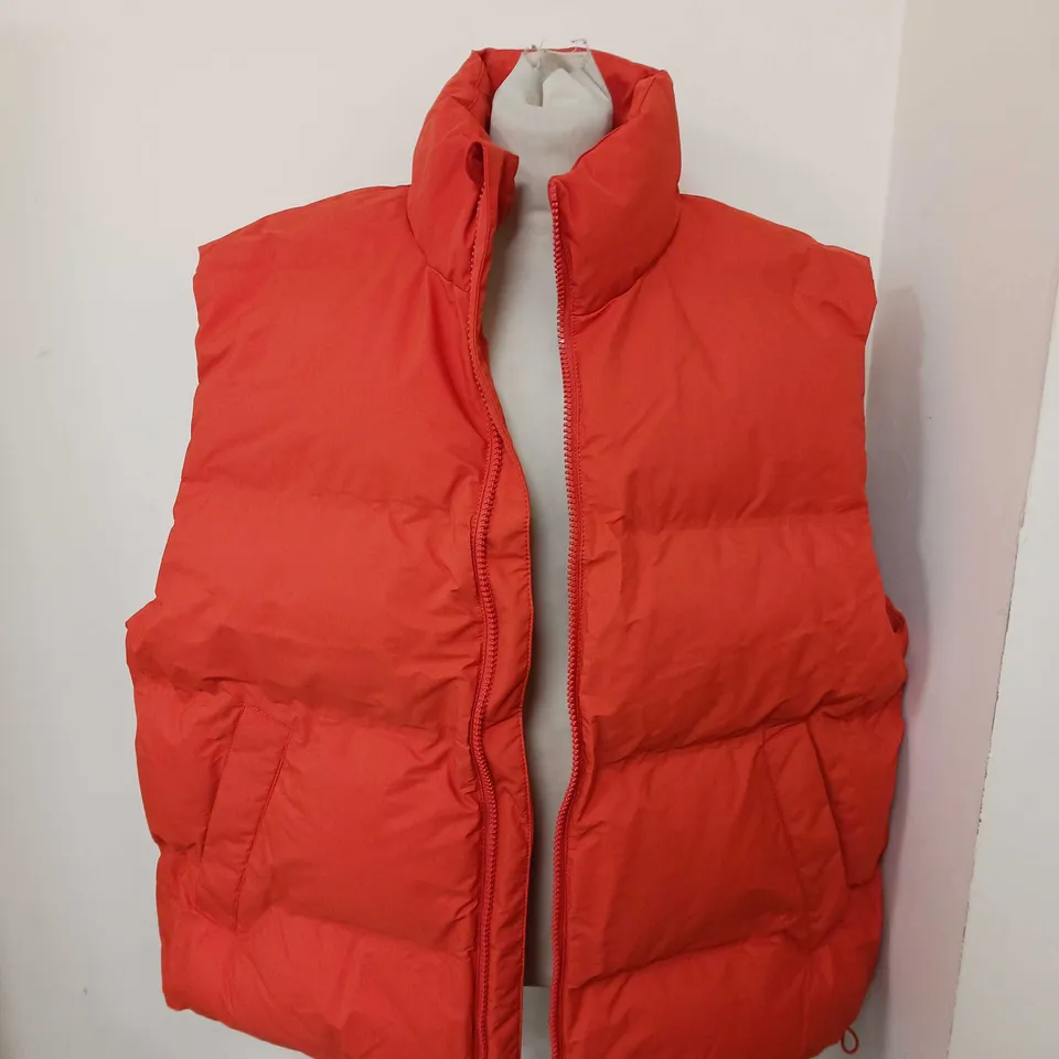 H&M HEAVY WEIGHT ORANGE GILET - XXL