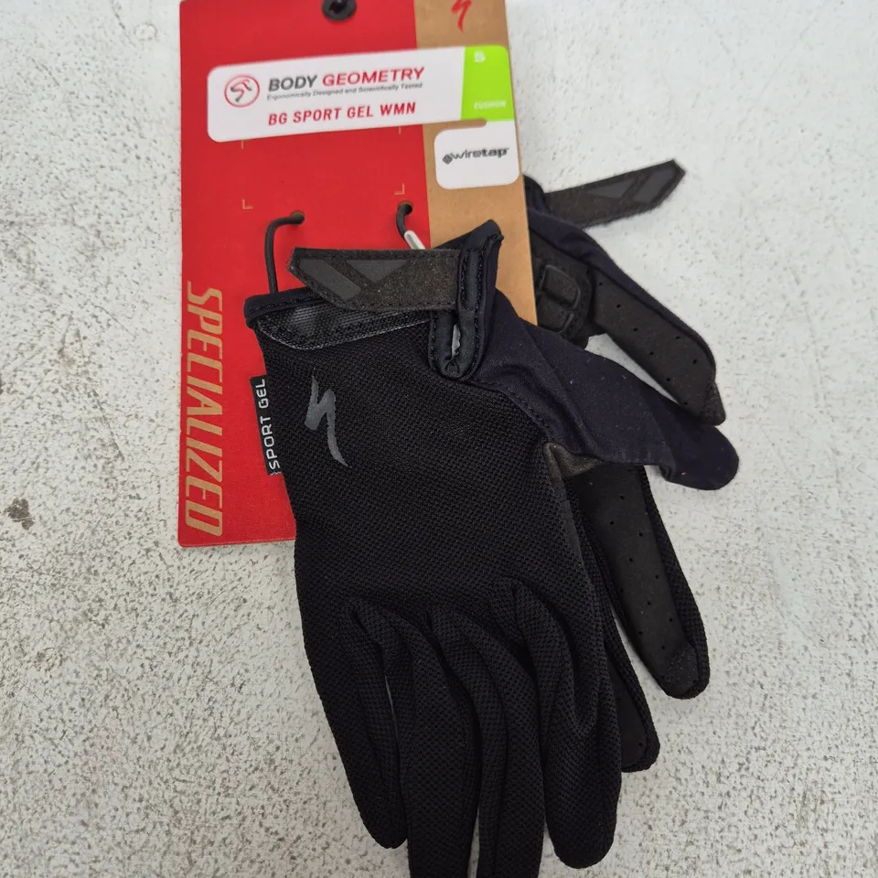 SPECIALIZED BODY GEOMETRY BG SPORT GEL GLOVES – BLACK, SIZE S