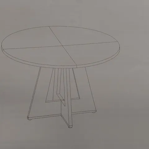 BOXED ROUND 119.4 CM DINING TABLE