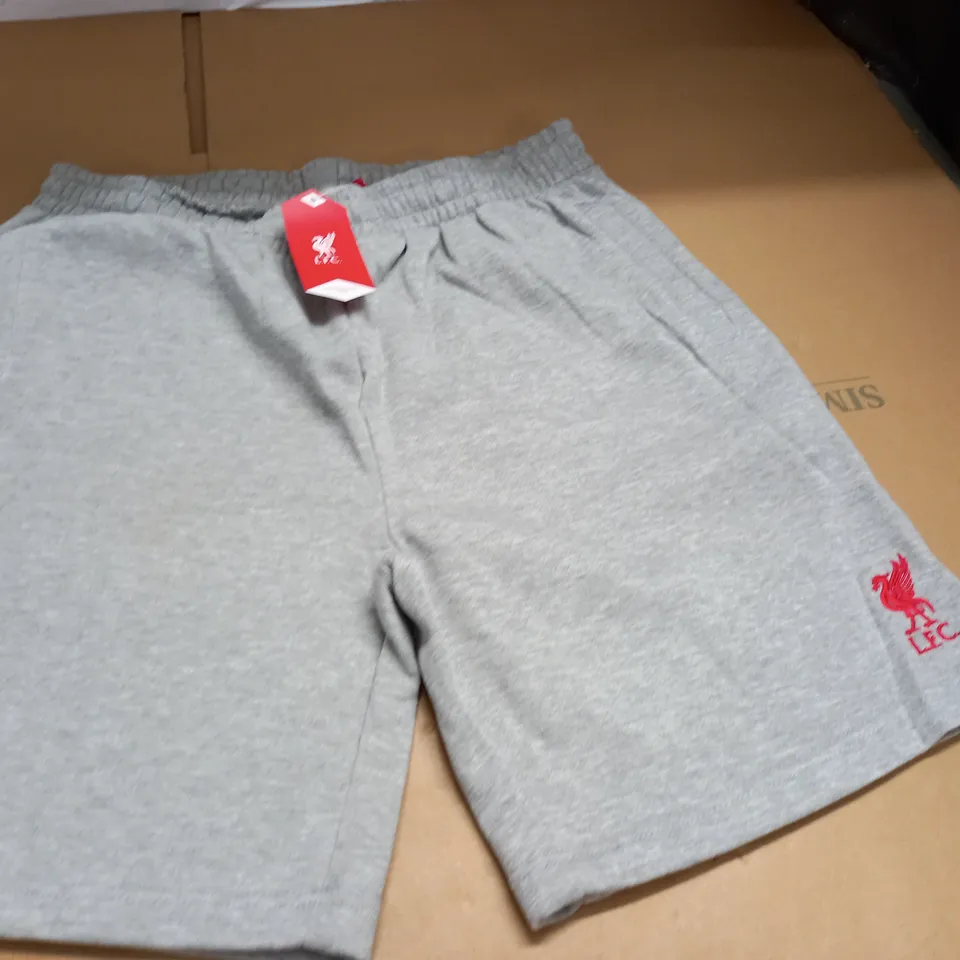 LIVERPOOL GREY FLEECE SHORTS - L