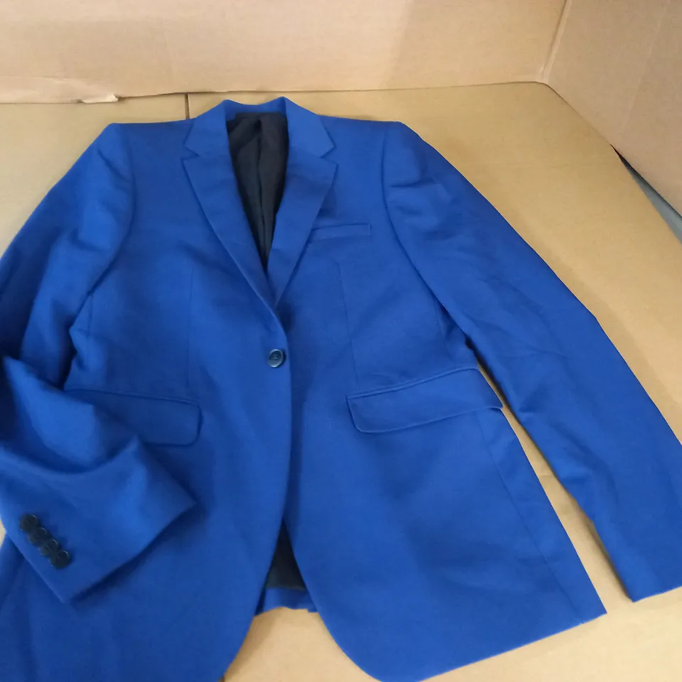 BURTON MENSWEAR SUPER SKINNY BLUE BLAZER - 38R 96CM