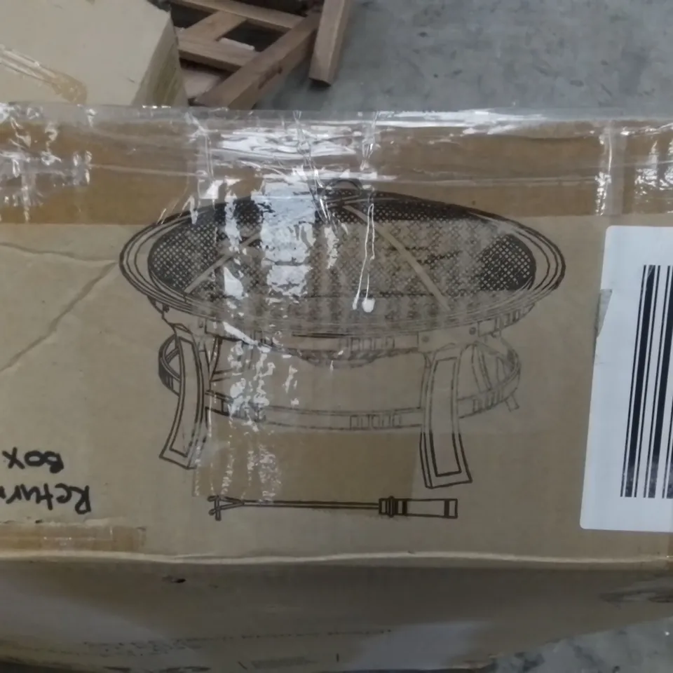 BOXED AZTEC 76CM BRONZE FIREPIT (1 BOX)