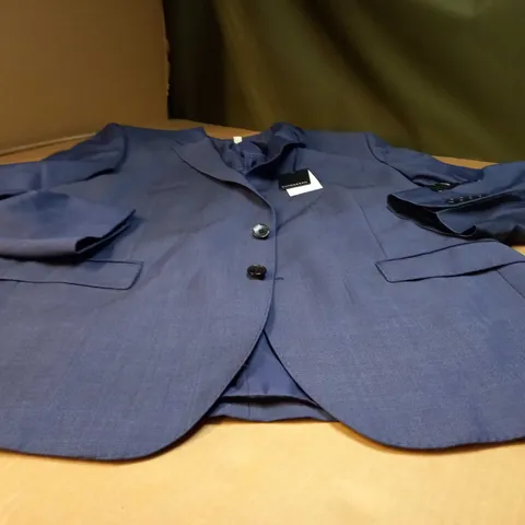 AUTOGRAPH BLUE FINE WORSTED FABRIC SUIT JACKET - SIZE CHEST 44"