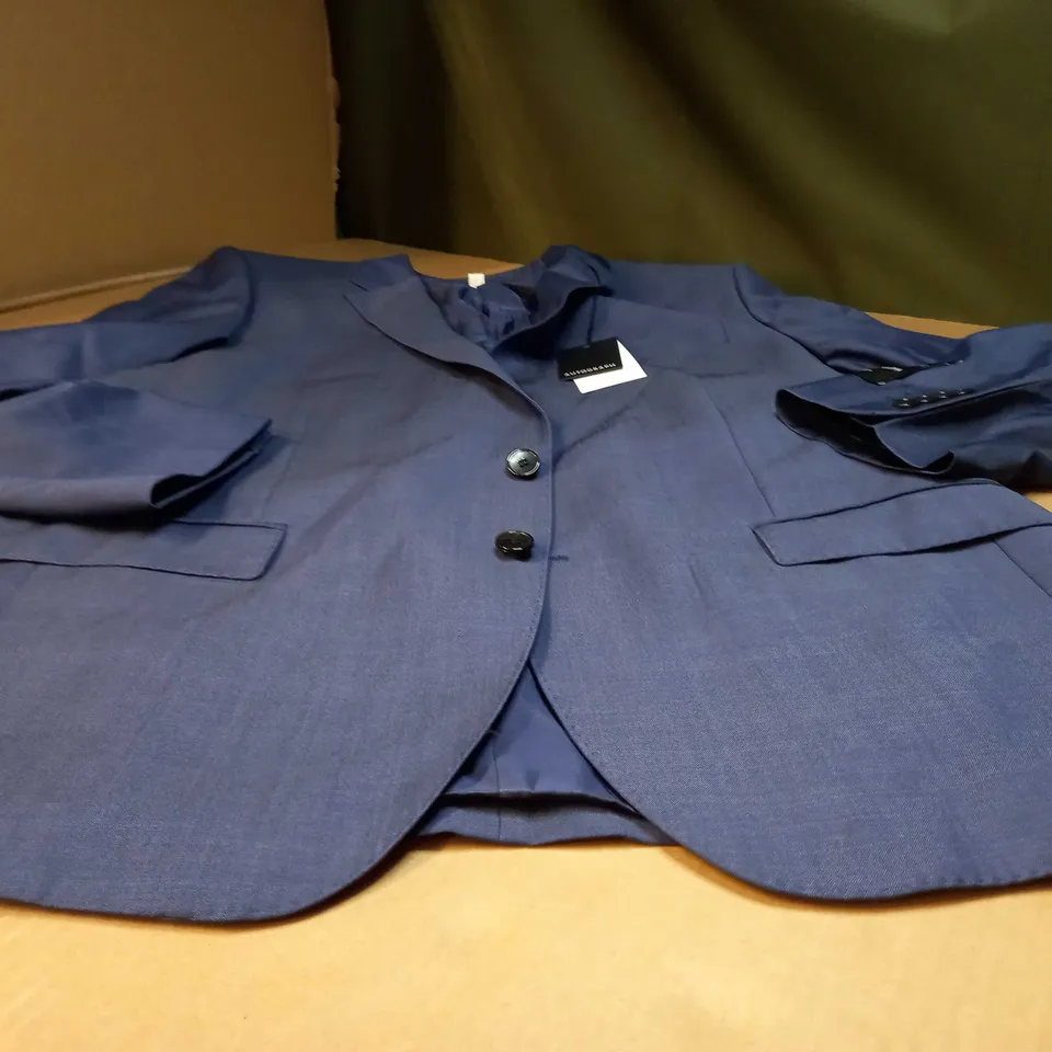 AUTOGRAPH BLUE FINE WORSTED FABRIC SUIT JACKET - SIZE CHEST 44"
