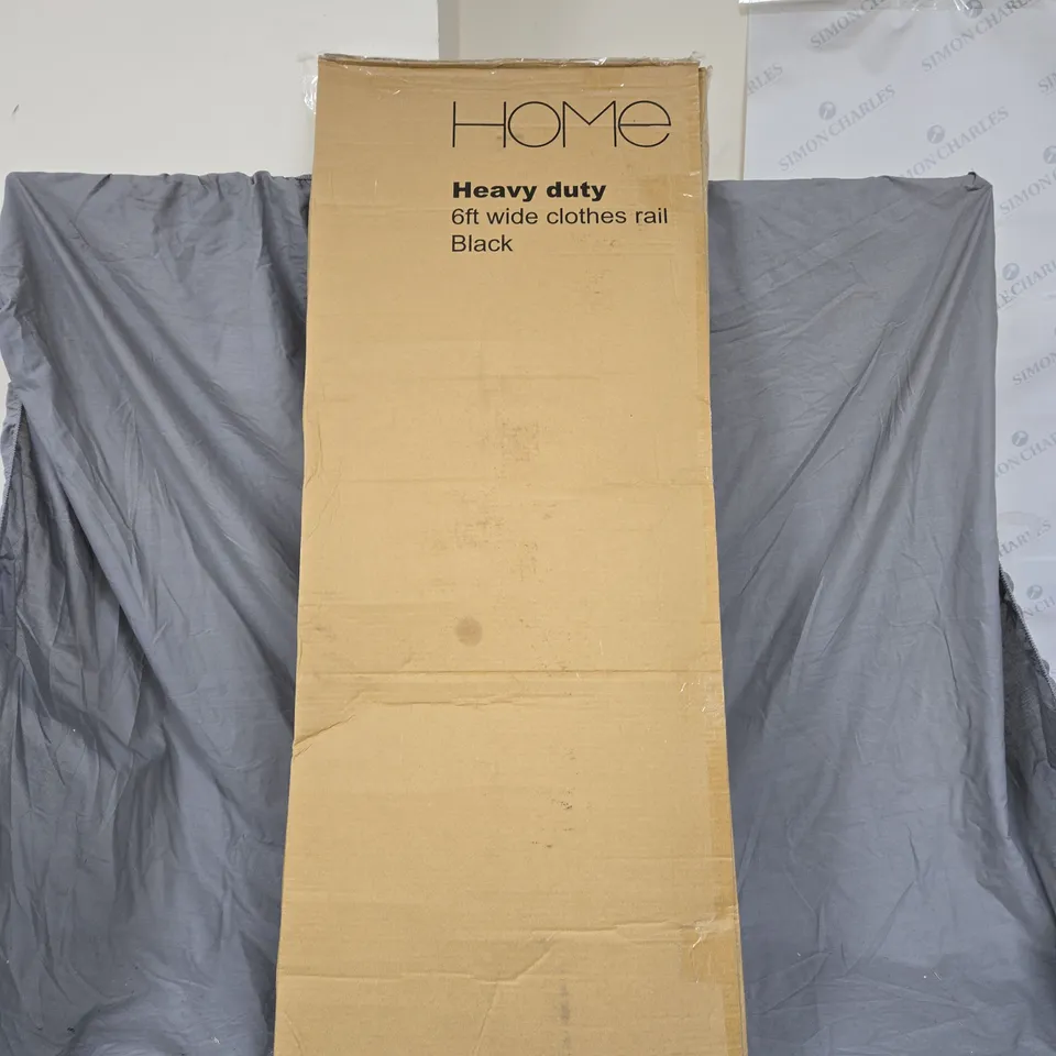 Heavy duty 6ft wide clothes rail – Black