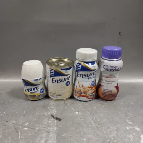 APPROXIMATELY 18 ASSORTED NUTRITION DRINKS TO INCLUDE - NUTRICIA FORTISIP CHOCOLATE - ENSURE PLUS CHOCOLATE - ENSURE COMPACT BANANA - ETC - COLLECTION ONLY
