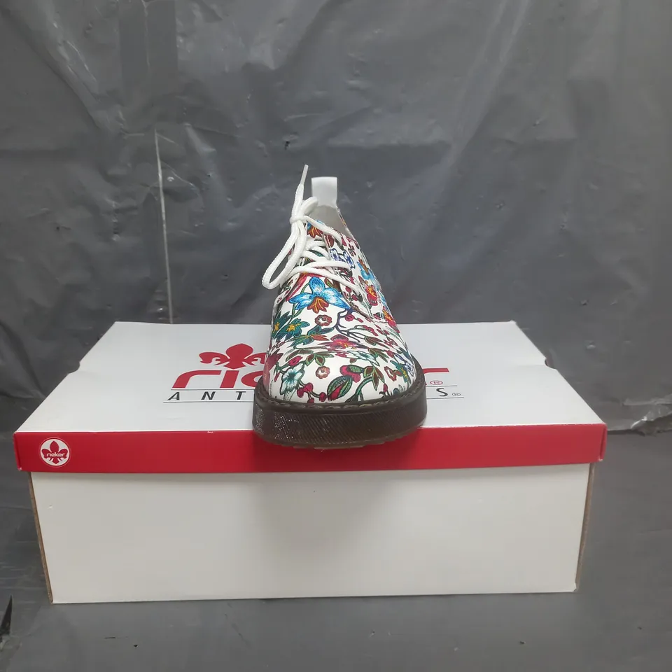 RIEKER LACE UP MULTI COLOURED SHOES SIZE EU 41