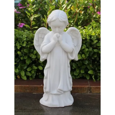 BOXED PRAYING STANDING CHERUB STATUE (1 BOX)