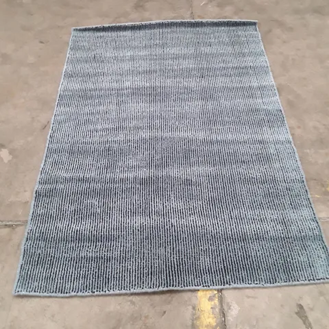 BLUE STRIPED RUG RUNNER 170X120CM APPROXIMATELY