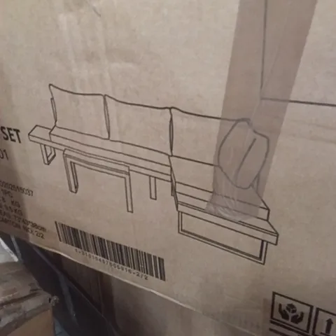 BOXED HOME GARDEN 3PC SOFA SET (2 BOXES)
