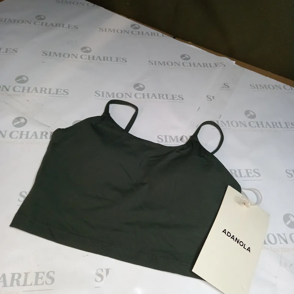 ADANOLA GREEN SPORTS BRA SIZE S 