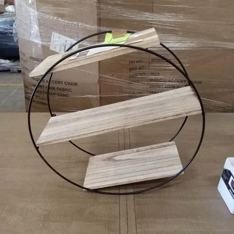 UNWIND 3 TIER CIRCLE FLOATING WALL SHELF