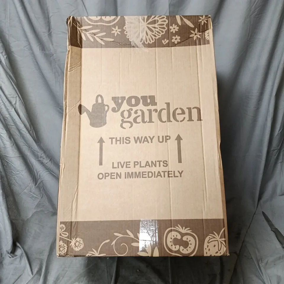 WHITE RIBBED CERAMIC PLANT POT WITH DECORATIVE MEDALLION