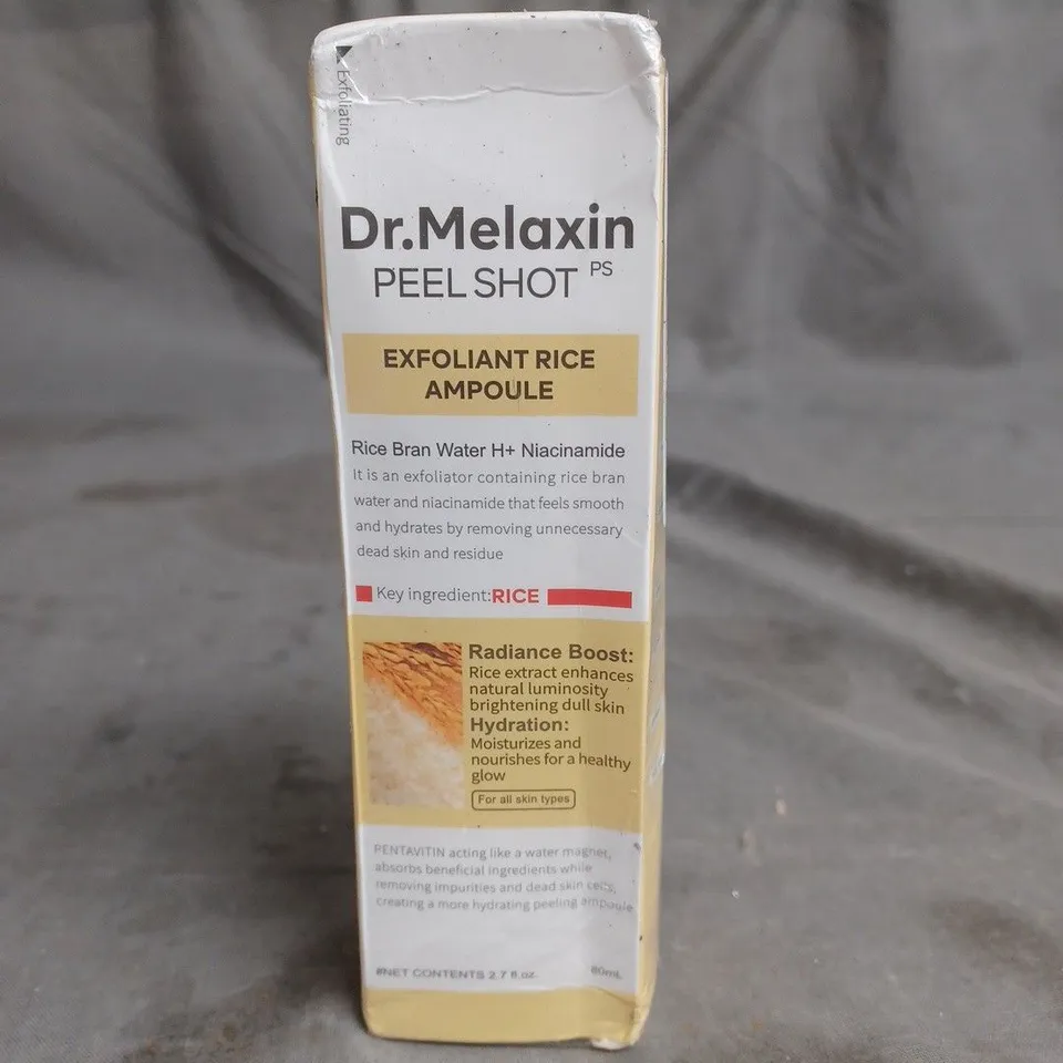 SEALED DR.MELAXIN PEEL SHOT EXFOLIANT RICE AMPOULE 80ML