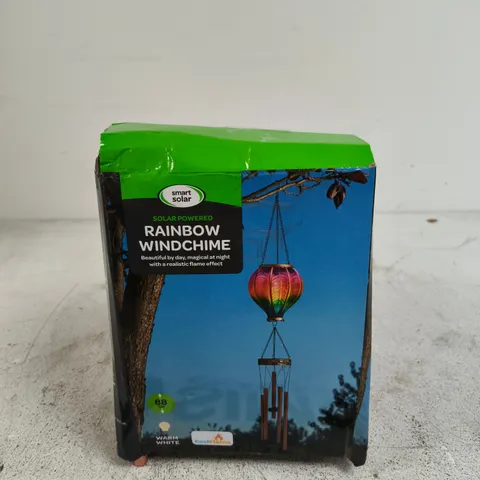 RAINBOW WINDCHIME – SOLAR POWERED GARDEN ORNAMENT (SMART SOLAR)