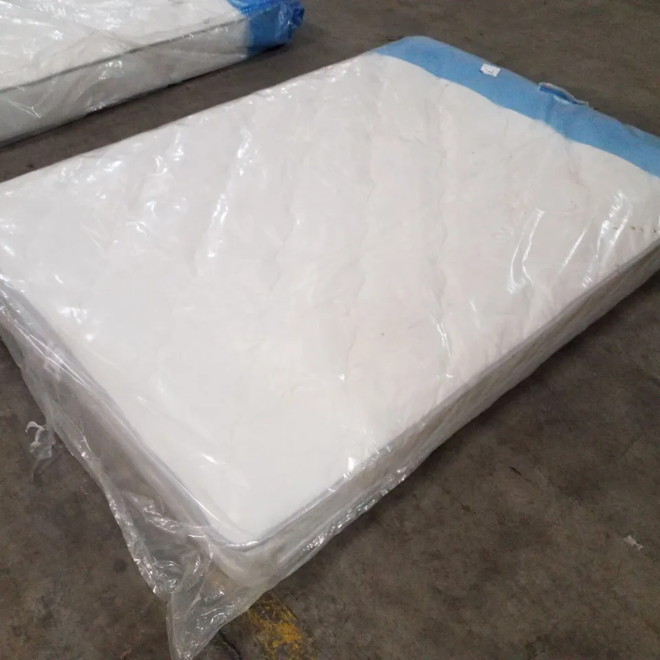 QUALITY BAGGED DOUBLE 135cm AIRSPRUNG LUXURY QUILTED MEDIUM MATTRESS RRP £229
