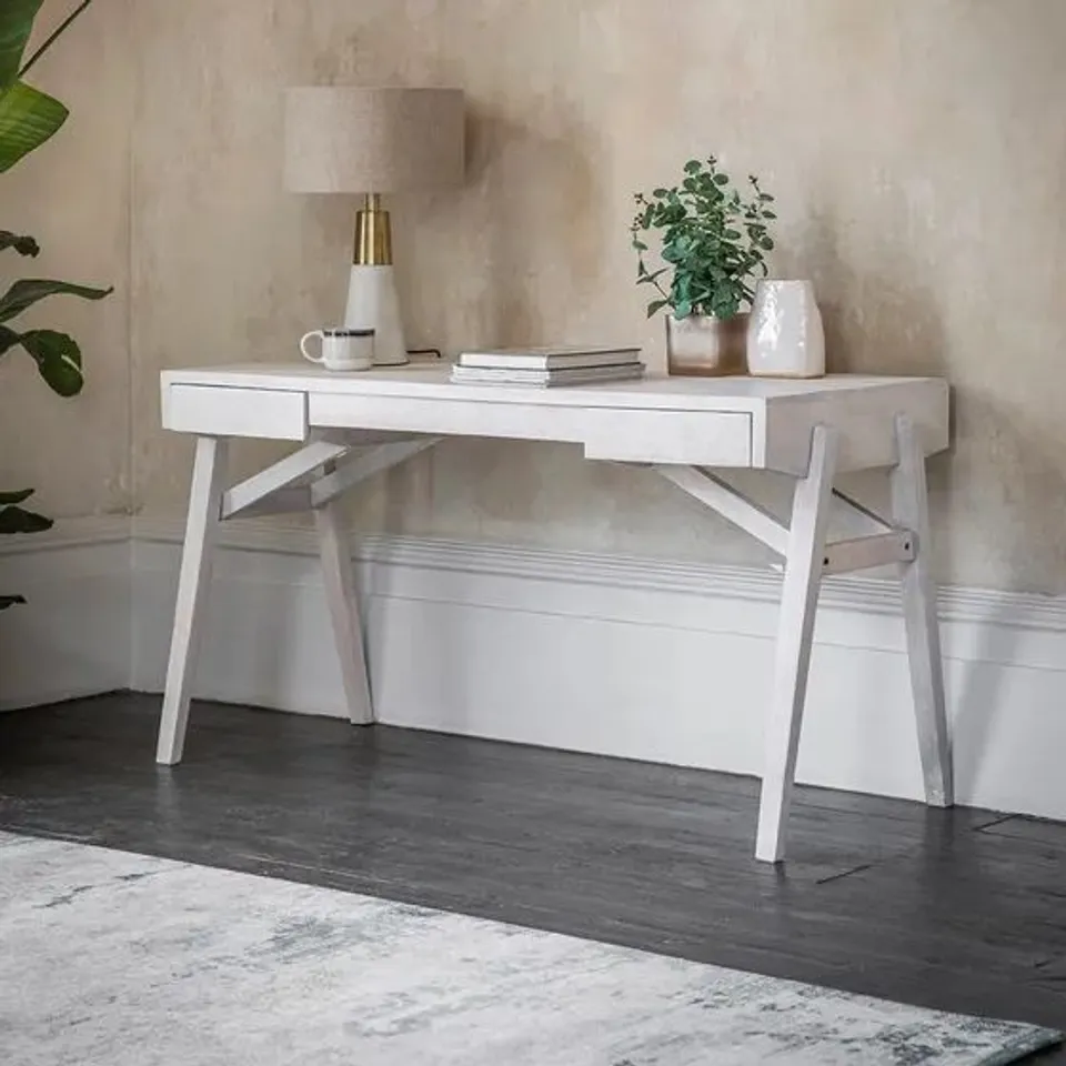BOXED STANLEY WRITING DESK - WHITEWASH