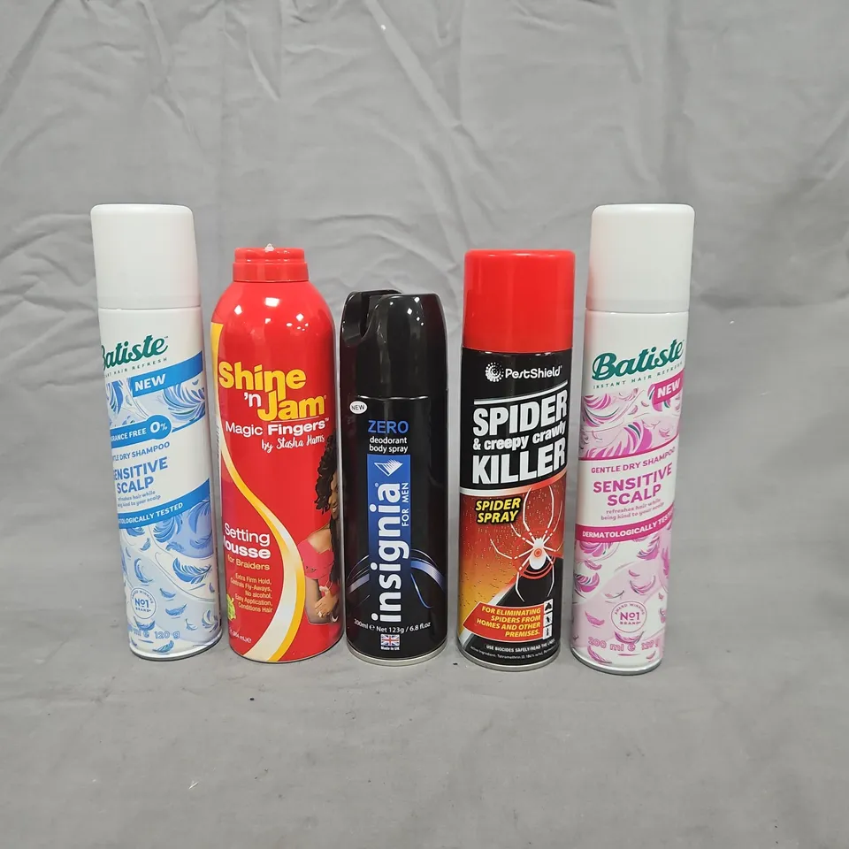 APPROXIMATELY 10 ASSORTED ITEMS TO INCLUDE SPIDER KILLER, BATISTE, ETC - COLLECTION ONLY