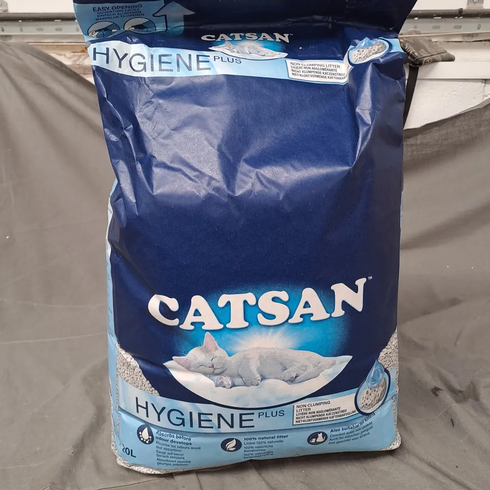 SEALED CATSAN HYGIENE PLUS NON CLUMPING LITTER - 20L
