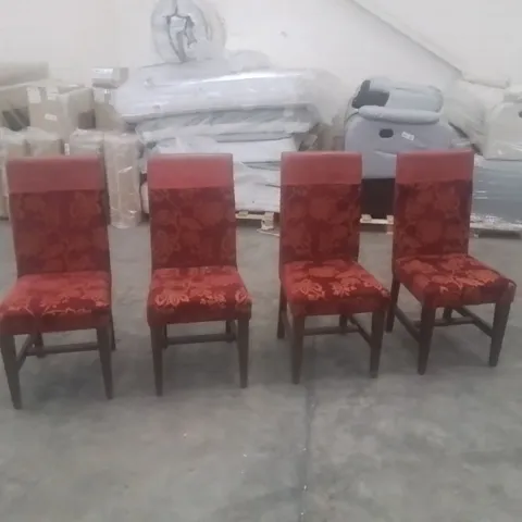SET OF 4 PUB RESTAURANT DINING CHAIRS 