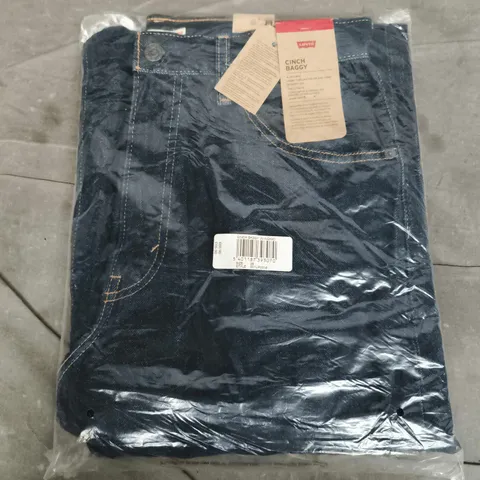 BAGGED CINCH BAGGY JEANS IN INDIGO - SIZE 29